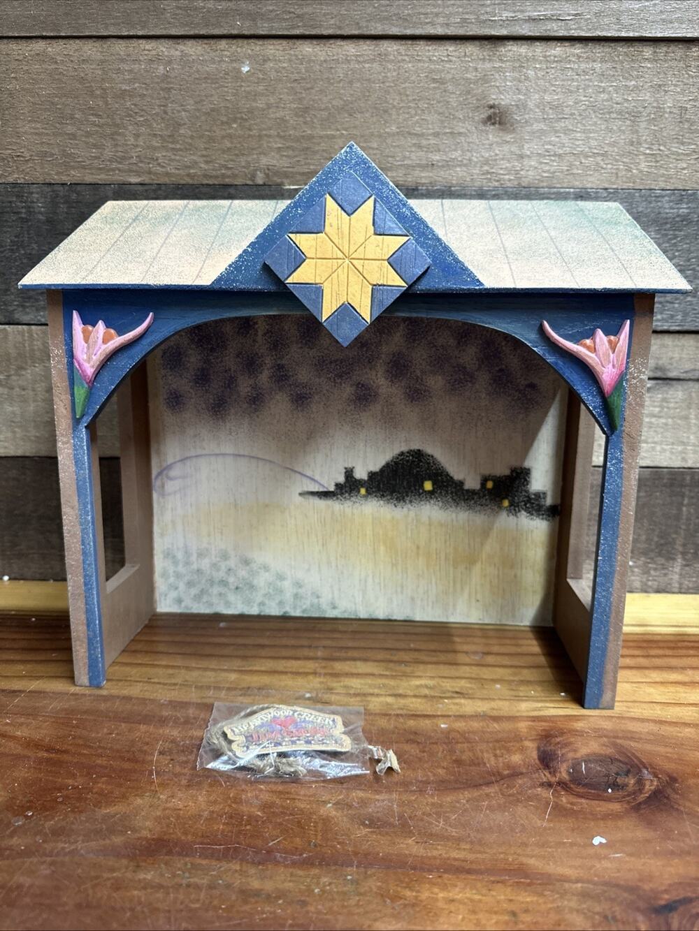 Jim Shore Nativity Manger Stable 2003 Heartwood Creek 113258T In Box